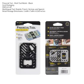 NITE IZE FINANCIAL TOOL MULTI TOOL WALLET BLACK/STAINLESS