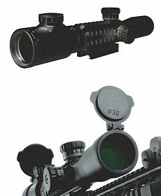 IP6269 iPROTEC RAILER 3Z-ILLUMINATED RED 3-9X32 RIFLESCOPE