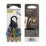 KEYRACK - S-BINER - BLACK STEEL BODY WITH 6 STRONG PLASTIC S-BINERS THAT LOCK