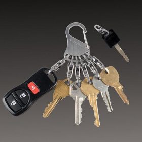 KEYRACK LOCKER STEEL - 6 STEEL S-BINER WITH LOCK