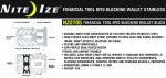 NITE IZE FINANCIAL TOOL® WITH RFID BLOCKING WALLET BLACK/STAINLESS DBL - Image 6