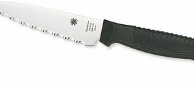 K05SBK KITCHEN PARING KNIFE 4.5" BLACK SERR