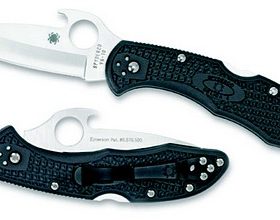 SPYDERCO C11PGYW DELICA WAVE PLAIN GRAY FRN