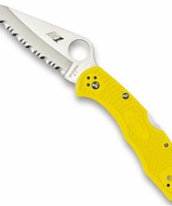SPYDERCO C88SYL2 SALT 2 YELLOW SPYDEREDGE FRN