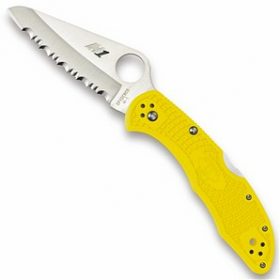 SPYDERCO C88SYL2 SALT 2 YELLOW SPYDEREDGE FRN