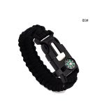 PARACORD SURVIVAL BRACELET BLUE/BLACK/ORANGE/OLIVE/BROWN