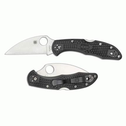 SPYDERCO DELICA FLAT WHARNCLIFFE PLN BLK FRN C11FSWCBK
