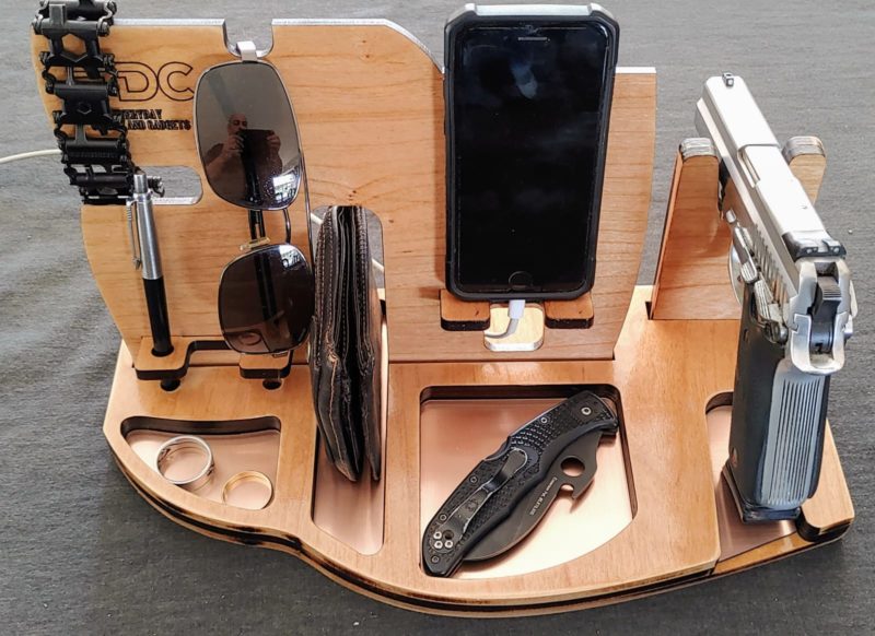 EDC Tray With Firearm Stand EDC