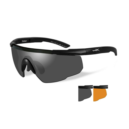 SABER ADV. SMOKE/LIGHT RUST MATTE BLACK FRAME W/BAG