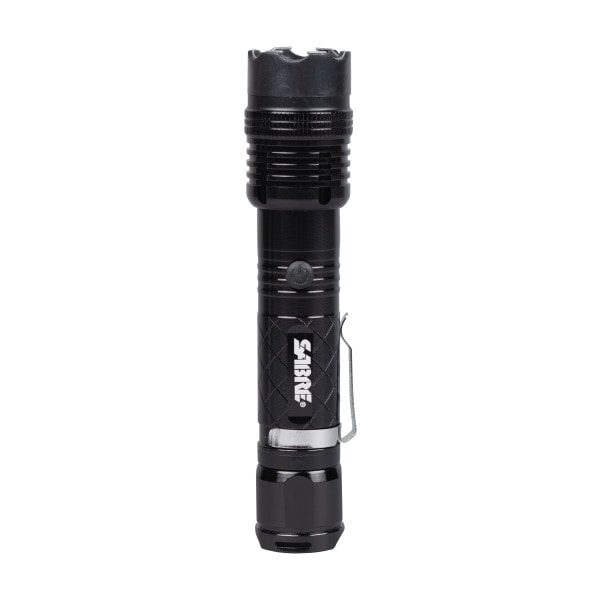 SABRE RED 1.139 uC STUN GUN W/FLASHLIGHT & HOLSTER 023063808