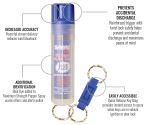 Key Case Pepper Spray with Quick Release Key Ring - Image 2