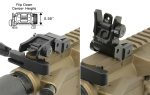 UTG® AR15 Low Profile Flip-up Rear Sight with Dual Aiming Aperture - Image 2