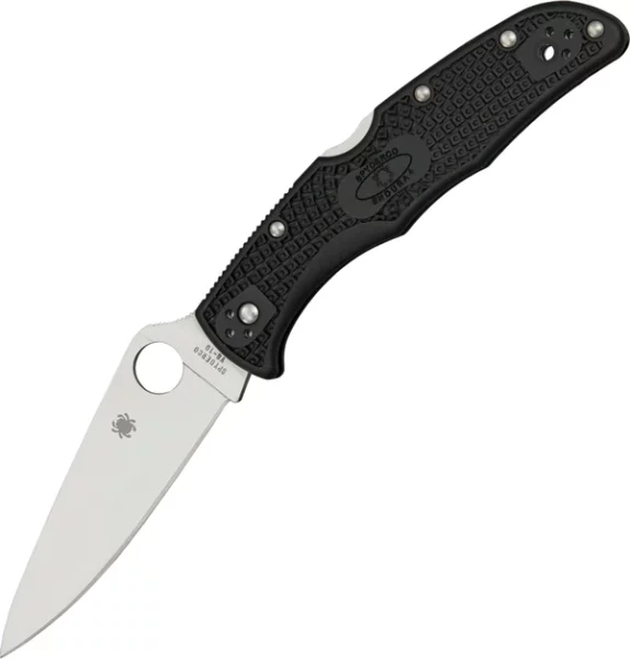 C10FPBK SPYDERCO ENDURA 4 FLAT BLACK HANDLE