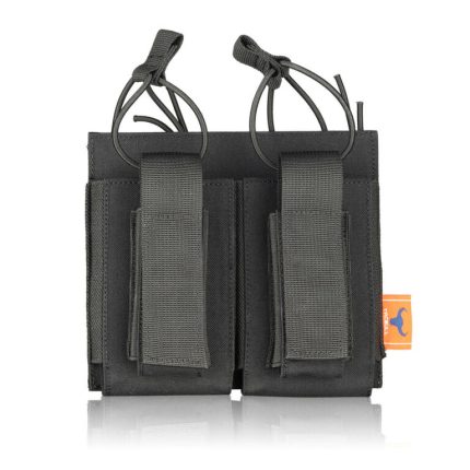 Tacbull - Open Top Nylon Double Mag Pouch for Rifle and Pistol Magazines