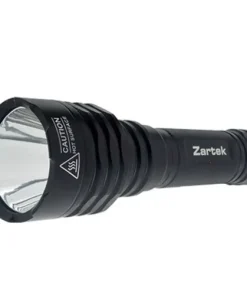 Zartek High Bright Tactical Flashlight 2200 Lumen20W, SST40 Luminus LED, 6 Modes with Ultra Low  > 25 Days Rechargeable Battery 21700 5000mAh Li-ion, Charge via Type-C USB, Mains Adap incl.IP66, Aluminium