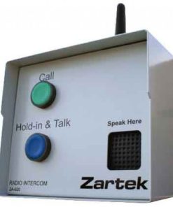 Zartek Radio Intercom, long range, rain-proof casing, audio only, detach Antenna, rechargeable back-up battery inside, CALL & TALK buttons, compatible to ZA-725, ZA-758 radios etc (see above)