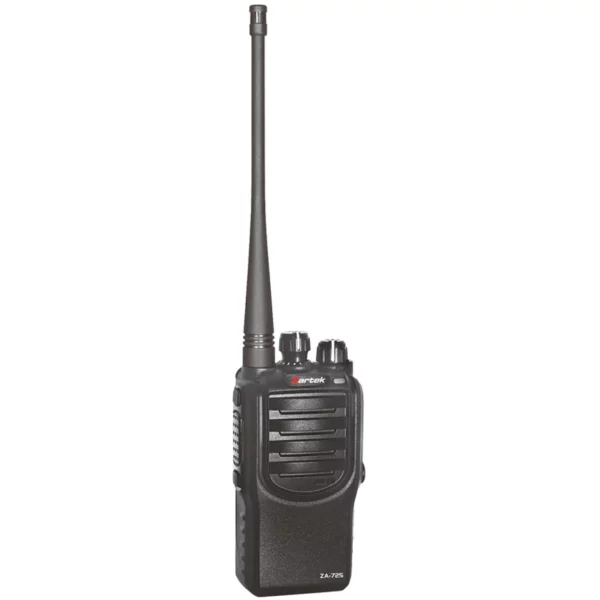 Zartek ZA-725 PMR UHF handheld transceiver with drop- in charger, mains adaptor, Li-ion battery, Multi-function, 2 pin side jack 446&464MHz(Upgradeable to 4W 400-470MHz)
