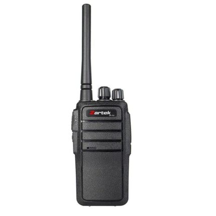 Zartek  ZA-721 two- way radio, UHF handheld transceiver, 2 pin side jack (incl radio, detachable antenna, USB desktop charging cradle, mains adaptor, battery, belt clip) Box