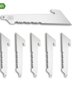OUTDOOR EDGE 3" UTIL SERRATED BLADES 6PK