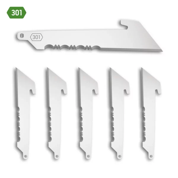 OUTDOOR EDGE 3" UTIL SERRATED BLADES 6PK