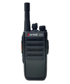 Zartek earphone with in-line PTT microphone for RX-8 two-way radio (VOX not supported)