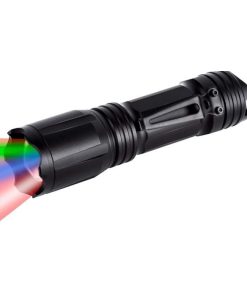 Zartek 4 LED Colour Signal BRIGHT Torch
White, Red, Yellow, Green, Durable Alumimium IP65 Recharge Type C USB Li-ion Battery and Charger Included