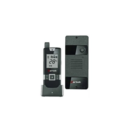Zartek One button Digital Wireless Intercom kit,  Gate station with Handset, including Regulated 12VDC Power Supply, relay board(CDP801)
