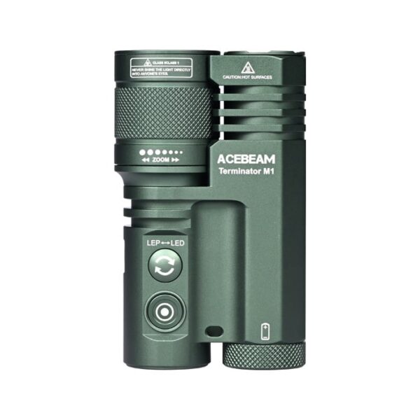 Acebeam Terminator M1 Duel Head LED Flashlight (Limited Edition)- Zoomable LED&LEP Flashlight