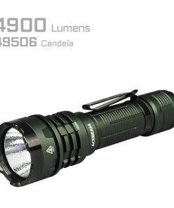 Acebeam P17 Tactical Flashlight- 4900 Lumen/445m (Powerful Dual-Switch Flashlight)-DARK GREEN