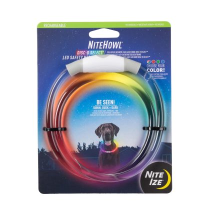 NITEHOWL™ RECHARGEABLE LED SAFETY NECKLACE - DISC-O-SELECT