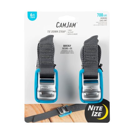 CAMJAM® TIE DOWN STRAP 6 FT. W/PAD - 2 PACK