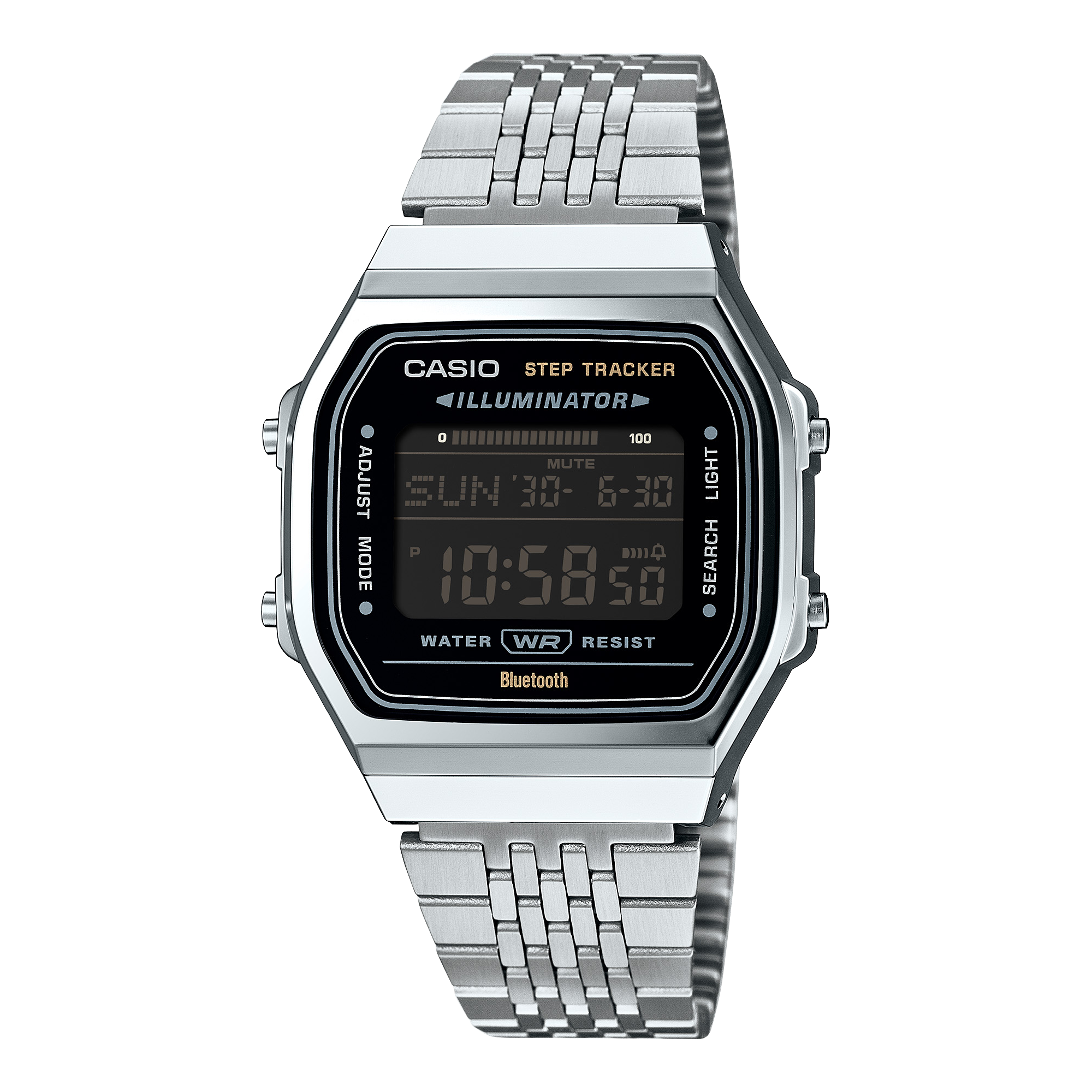 ABL-100WE-1B.png Retro Unisex Bluetooth Step Tracker WR - ABL-100WE-1BDF - Image 1