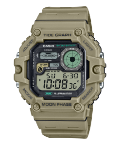 Casio Standard  Mens 100m Tide Graph - WS-1700H-5AVDF