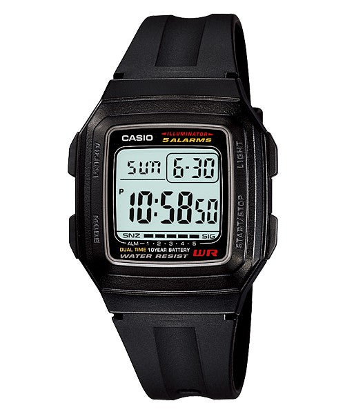 Casio Standard  Collection Mens WR - F201WA-1AUDF