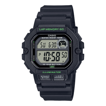 Casio Standard  Fitness Mens 100m - WS-1400H-1AVDF