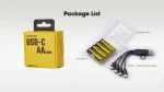 NH2400 2400mAh USB-C Rechargeable Li-ion AA Battery - Image 3