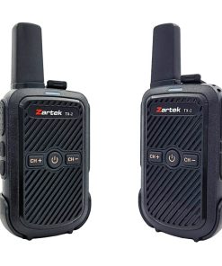 Zartek  TX-2 TWIN PACK
Two-way Radios, Small, Compact, incl 2 x Radios, 2 x USB cables, 2 x Li-ion Batteries, 2 x belt clip Cases