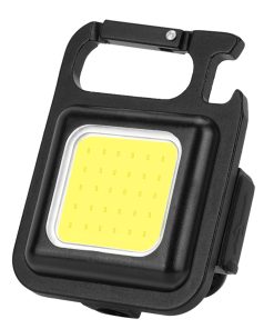 mini Keyring Worklight
500Lm 5W COB, with RED
light, Recharge via USB-C 500mAH Battery, Aluminium, Magnetic