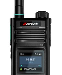 Zartek ZA-PT3 PTT POC
Radio with NFC Function, LTE ,WIFI , 1.77" Colour Screen , IP54, USB-C , 1 SIM
Slot, Li-ion 4400mAH Battery, with NFC Tagging Function Android, Group / Single Call, SOS, Dispatcher Connect, GPS. PLATFORM
OPTIONS see below
