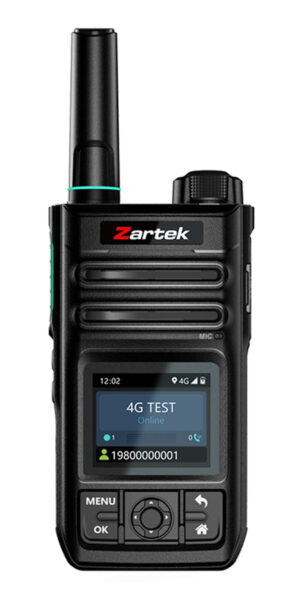 Zartek ZA-PT3 PTT POCRadio with NFC Function, LTE ,WIFI , 1.77" Colour Screen , IP54, USB-C , 1 SIMSlot, Li-ion 4400mAH Battery, with NFC Tagging Function Android, Group / Single Call, SOS, Dispatcher Connect, GPS. PLATFORMOPTIONS see below