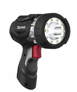 LED Spotlight, Brightness 2200 Lm, 20W, Centre LED,
1100 Lm, Worklight 12 LEDs 1100 Lm, USB type C Rechargeable, Powerbank, Heavy Duty Aluminium & Rubber Casing, Shockproof IK06, Rainproof IP65, Includes USB charging cable