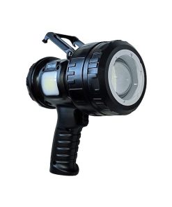 Laser LED Spotlight, BLACK, 1200 Lumen, Distance 850m, Beam Adjust:Wide to Zoom Far Pin, Side Worklight, USB-C Rechargeable,
Includes USB cable